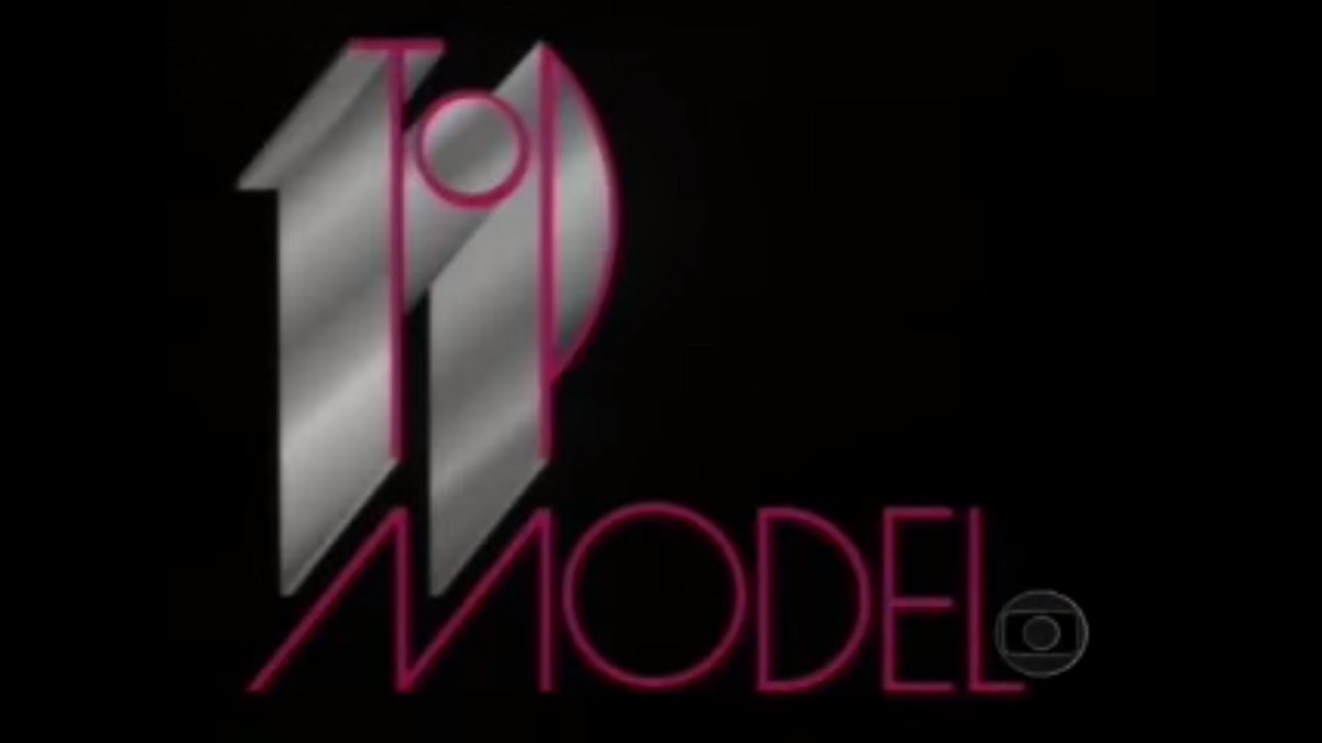 Logotipo da novela Top Model, de 1989