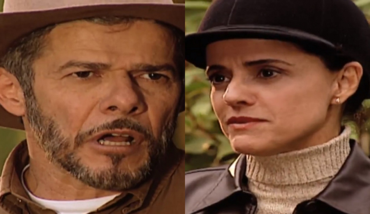 Pedro (José Mayer) e Alma (Marieta Severo) de Laços de Família