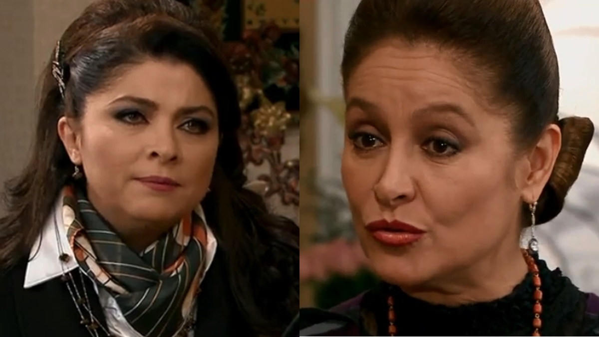 Bernarda invade a casa de Vitória e a confronta (Reprodução: Televisa S.A.)
