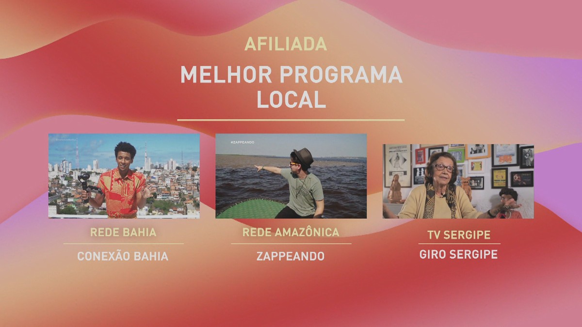 Anúncio de Melhor Programa Local do Prêmio Globo de Programação