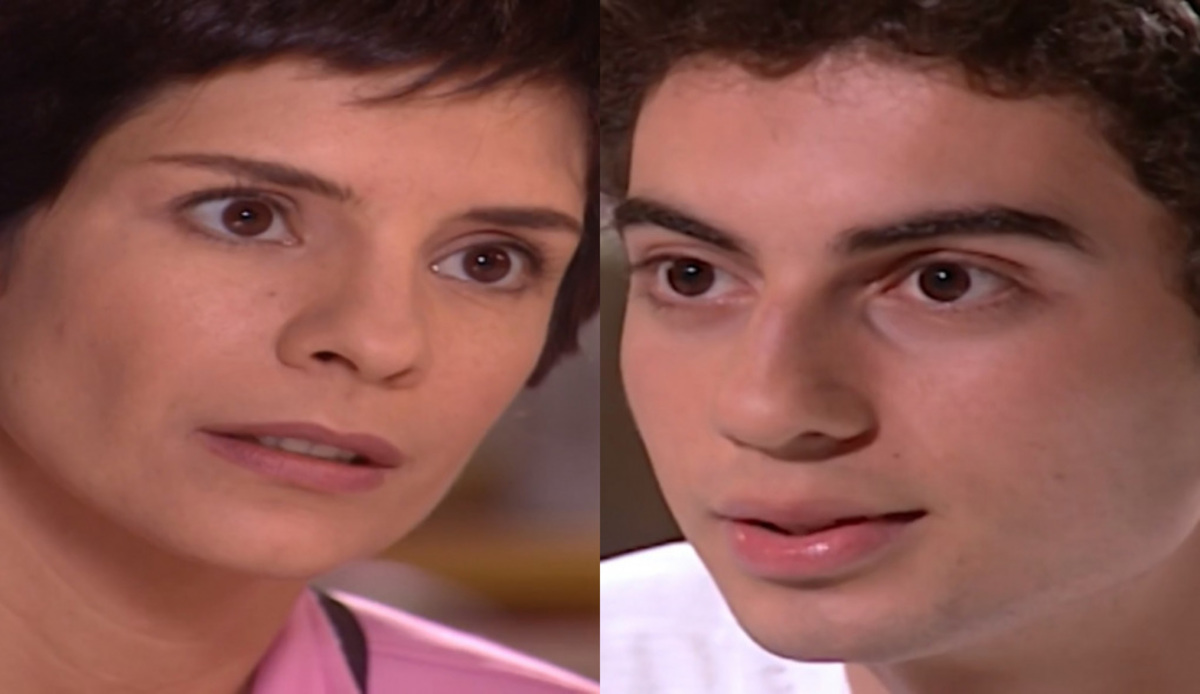 Raquel (Helena Ranaldi) e Fred (Pedro Furtado) de Mulheres Apaixonadas