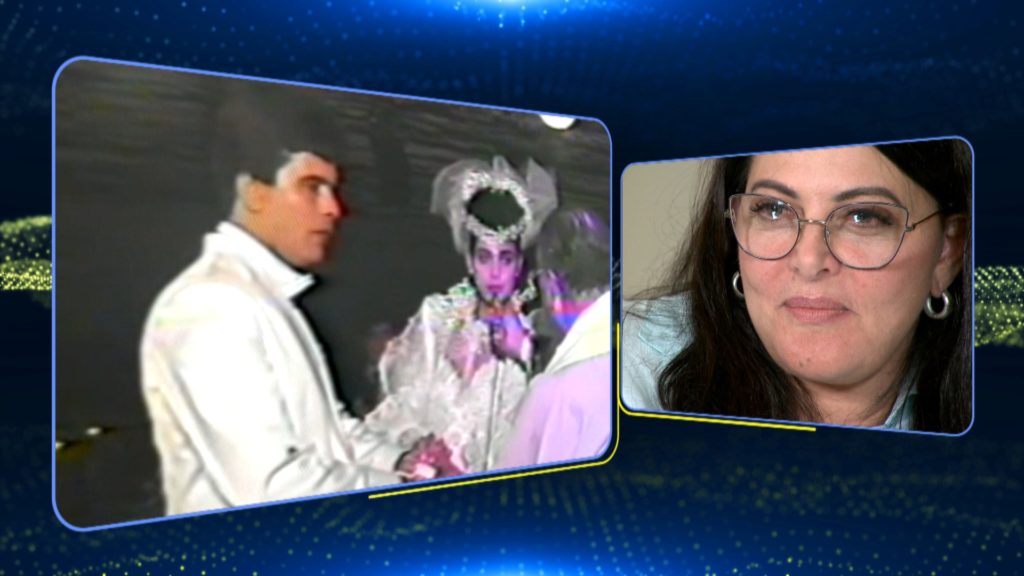 Sônia Lima revê imagens raras de seu casamento com Wagner Montes, em 1987