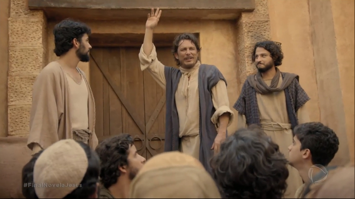 Os apóstolos dão, com grande poder, testemunho da ressurreição do Senhor Jesus (Reprodução: Record TV)