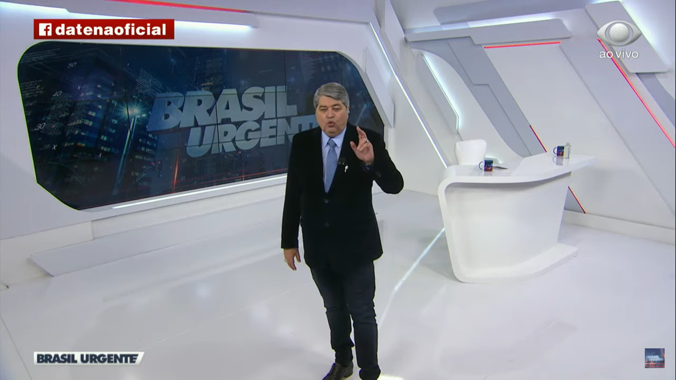 José Luiz Datena no Brasil Urgente (Reprodução / YouTube)