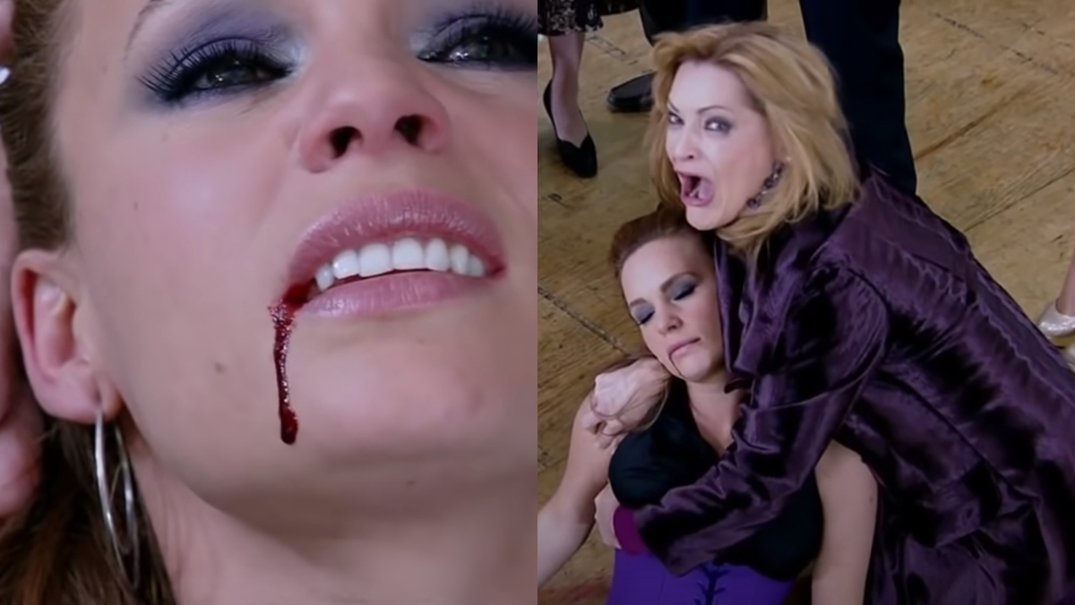 Josefina mata Roberta em Quando me Apaixono (Reprodução: Televisa S.A.)