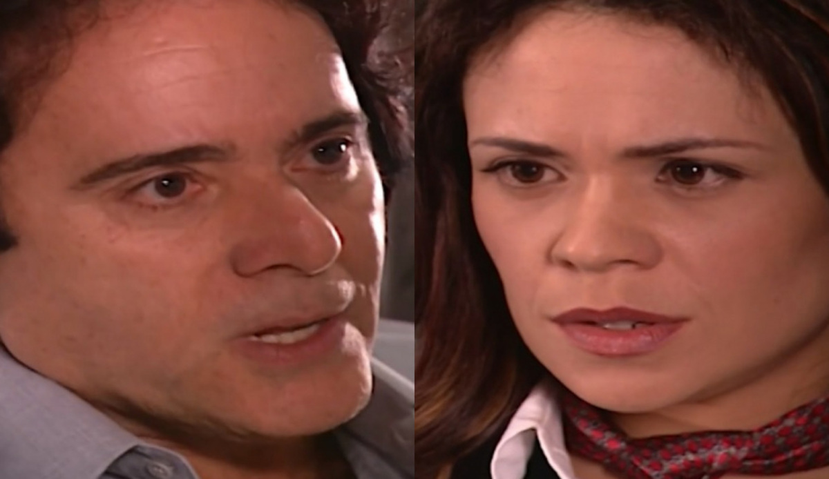 Téo (Tony Ramos) e Fernanda (Vanessa Gerbelli) de Mulheres Apaixonadas