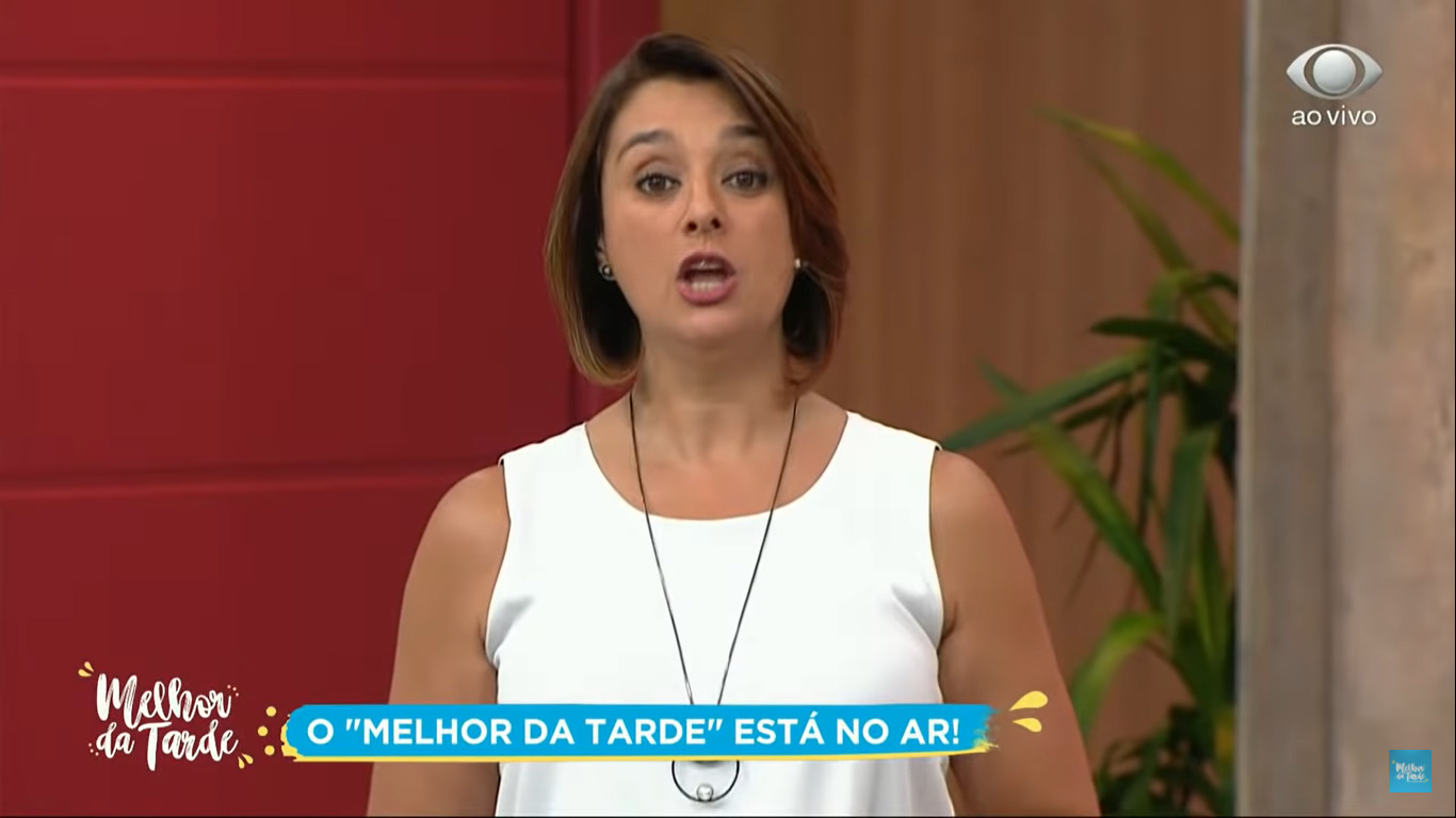 Cátia Fonseca no programa Melhor da Tarde (Reprodução / YouTube)