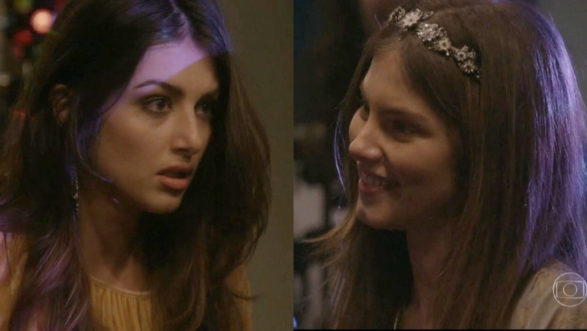 Jade (Anaju Dorigon) se enfurece com atitude de Bianca (Bruna Hamú) (Foto: Globo)