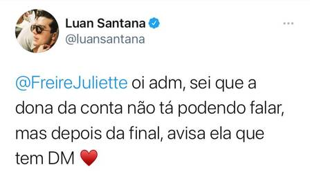 Luan Santana convida Juliette para parceria