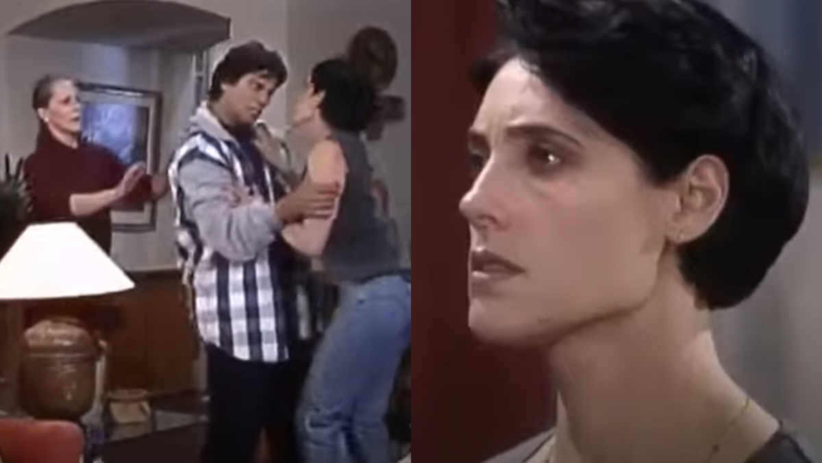 Lucinha Lins, Mauricio Mattar e Christiane Torloni em cena de A Viagem (Reprodução: Globo)