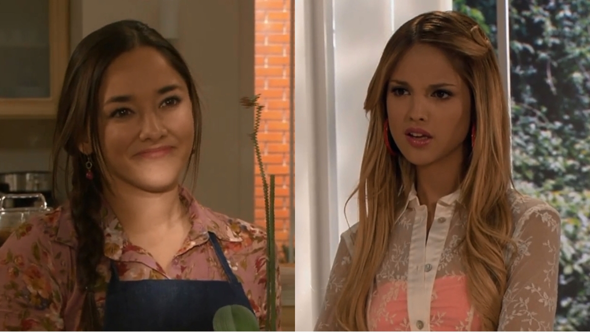 Nikki se enfurece com a contratação de Lili para trabalhar em sua casa (Reprodução: Televisa S.A.)