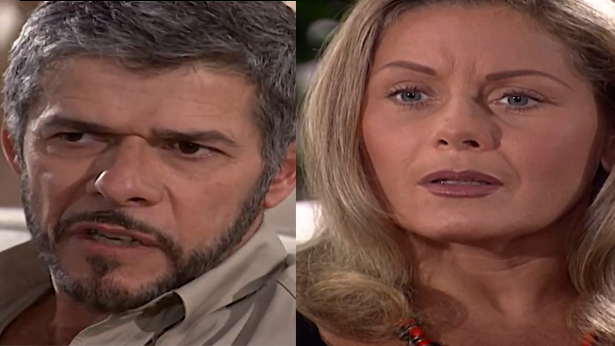Pedro (José Mayer) e Helena (Vera Fischer) em cena de Laços de Família (Reprodução/Globo)