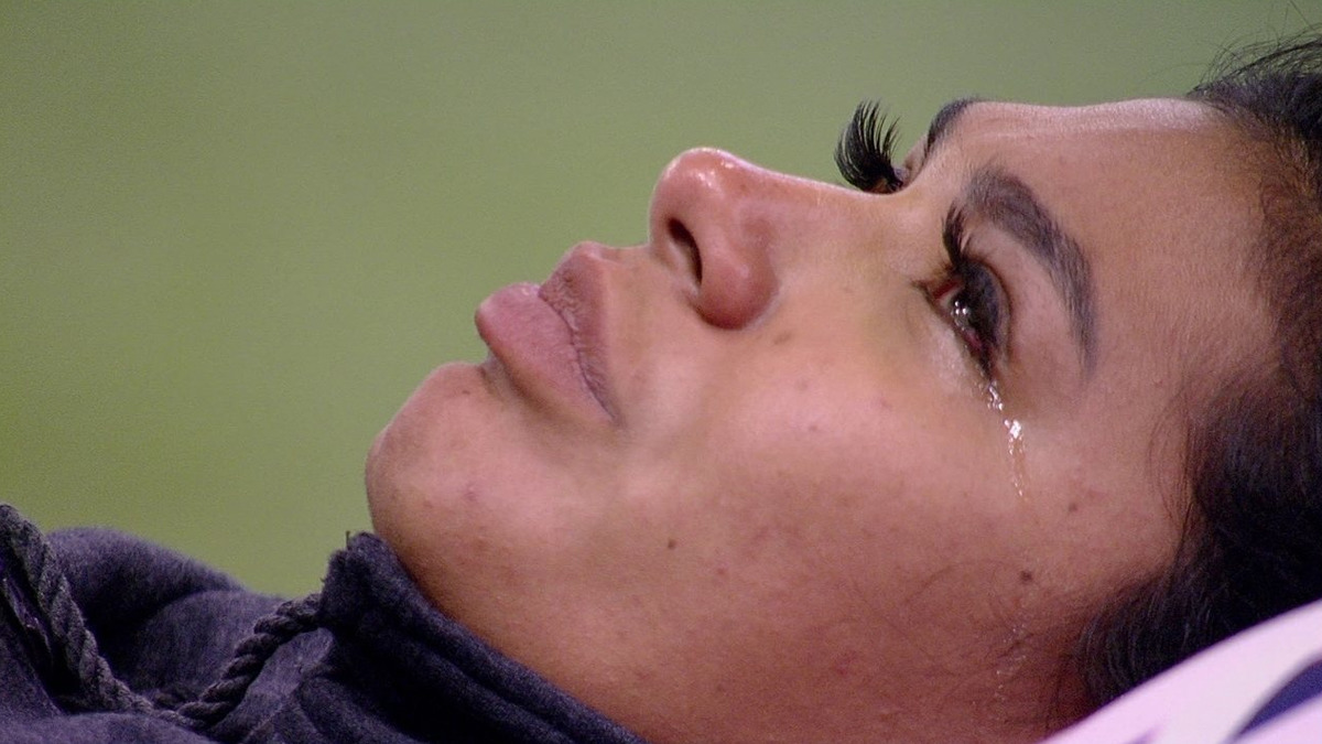 Pocah chorando no BBB 21 (Reprodução/Globo)