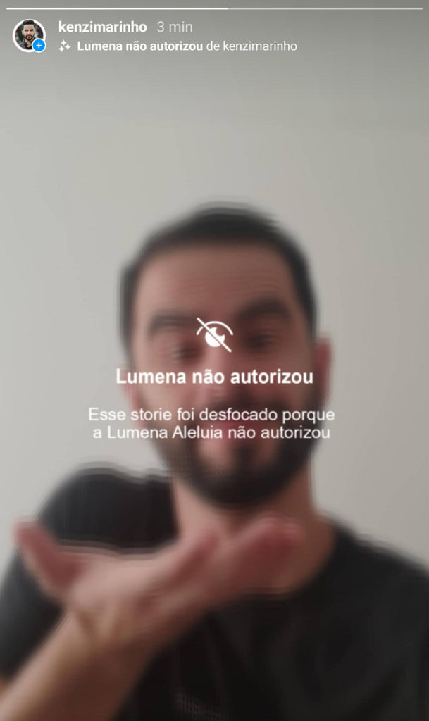 O fotógrafo Kenzi Marinho e o filtro 'Lumena não autorizou', para Instagram
