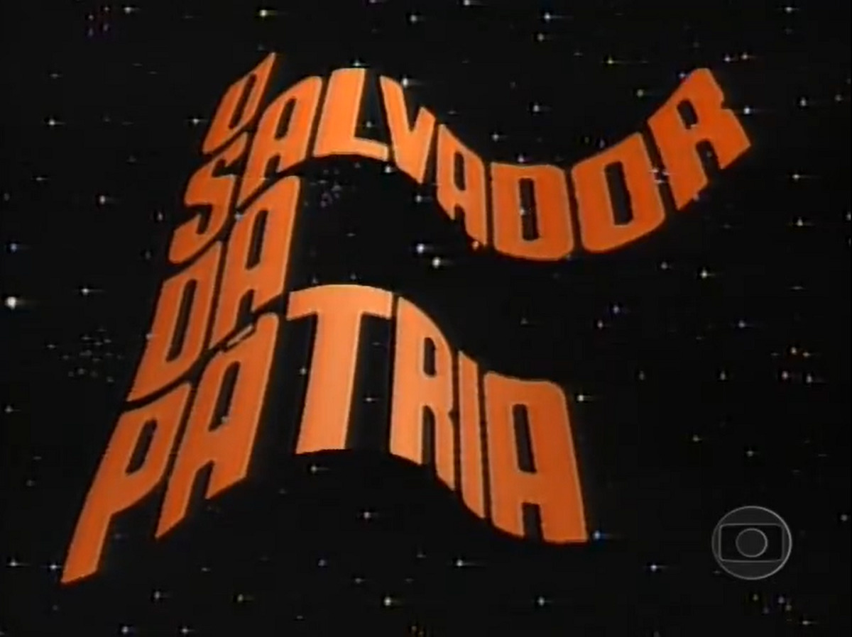 Logotipo da novela O Salvador da Pátria, de 1989