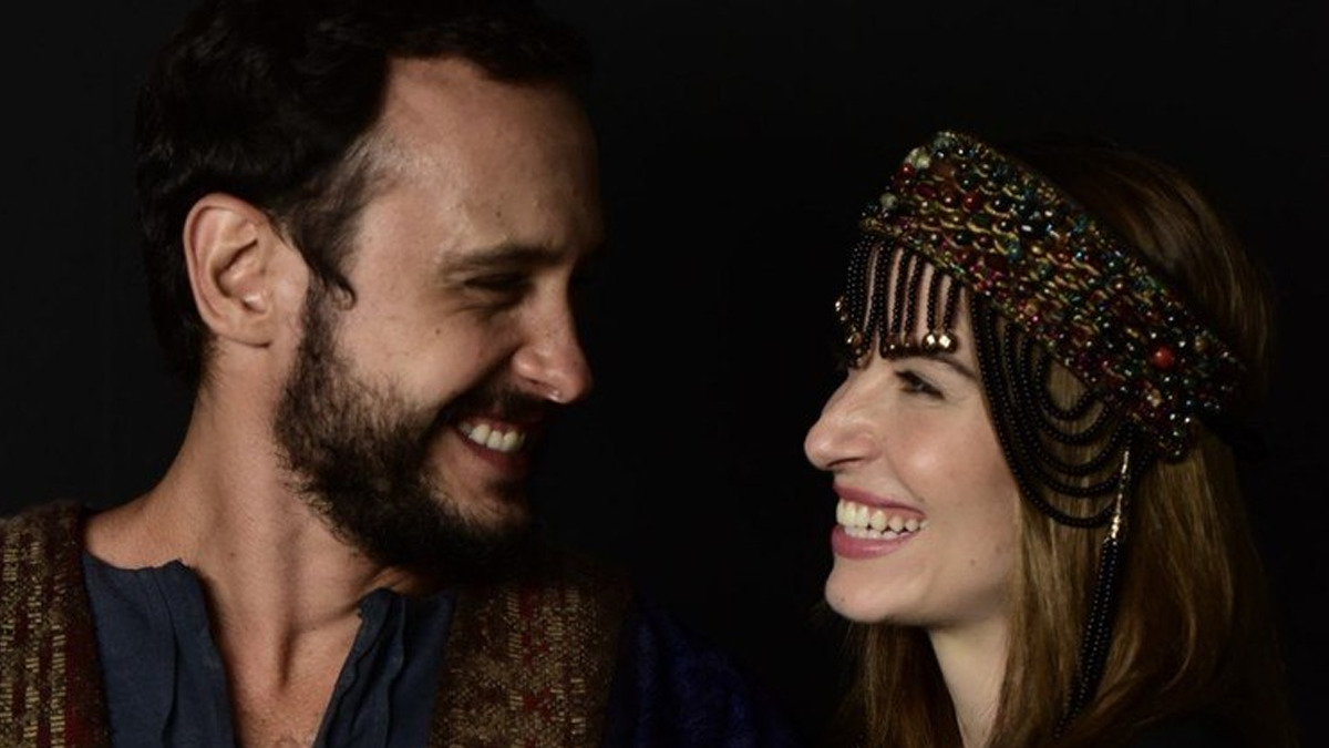 Barbara França e Guilherme Dellorto em Gênesis (Blad Meneghel/Record TV)