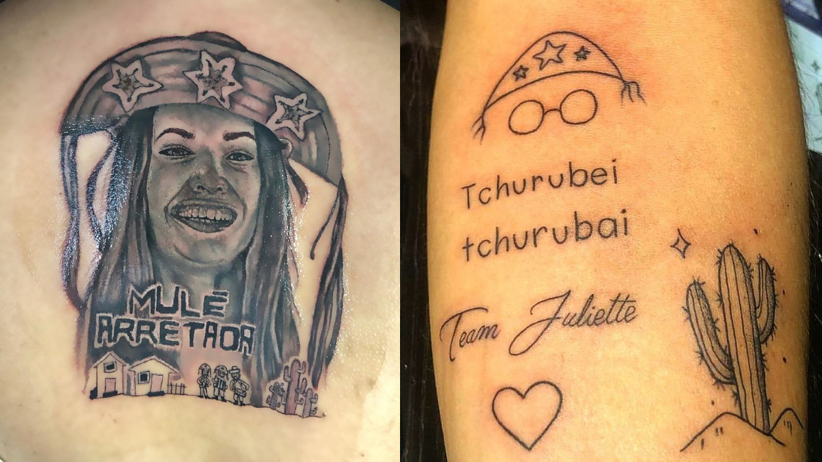 Juliette é homenageada em tatuagens de fãs (Reprodução/Instagram)