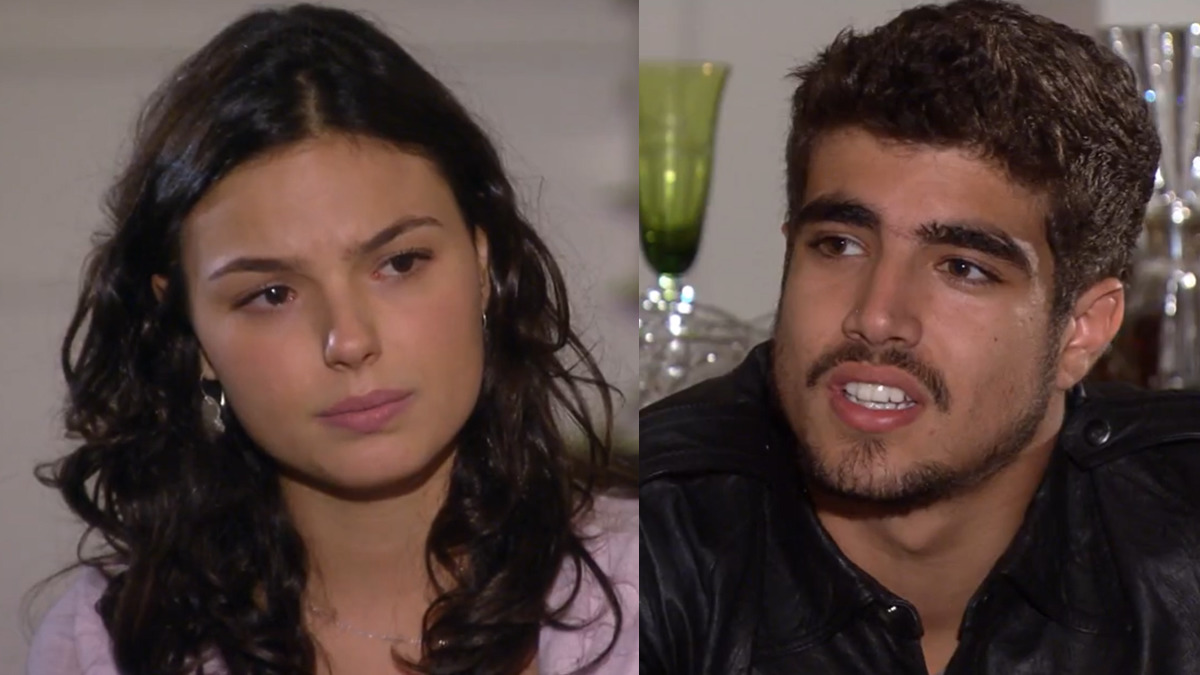 Marcela (Isis Valverde) e Edgar (Caio Castro) em Ti Ti Ti (Reprodução/Globo)