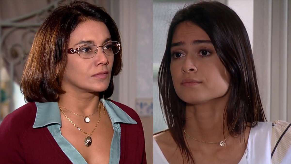 Marta (Dira Paes) e Amanda (Thaila Ayala) em Ti Ti Ti (Reprodução/Globo)