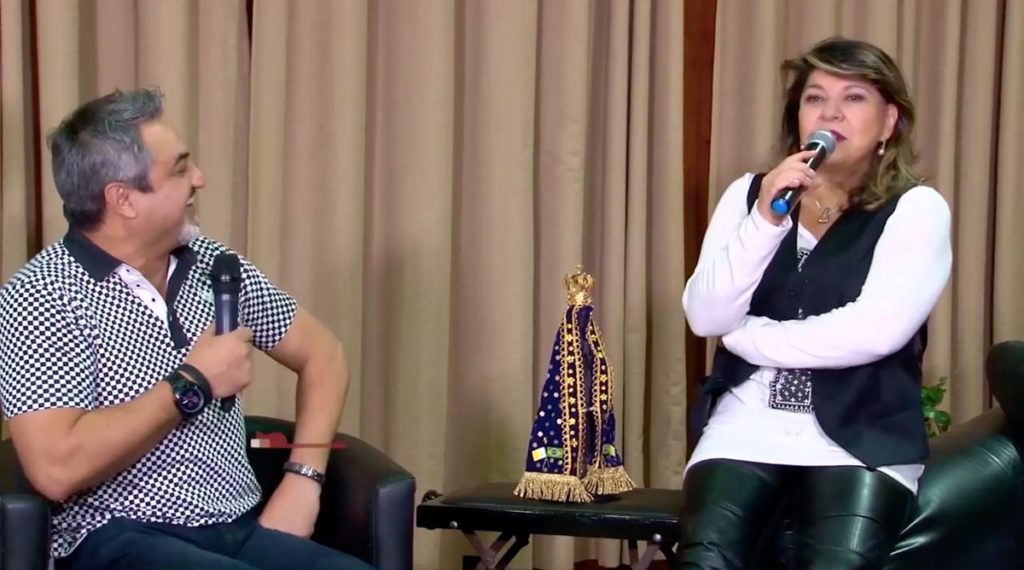 Roberta Miranda em entrevista ao programa Odair Terra, na TV Aparecida (Divulgação)