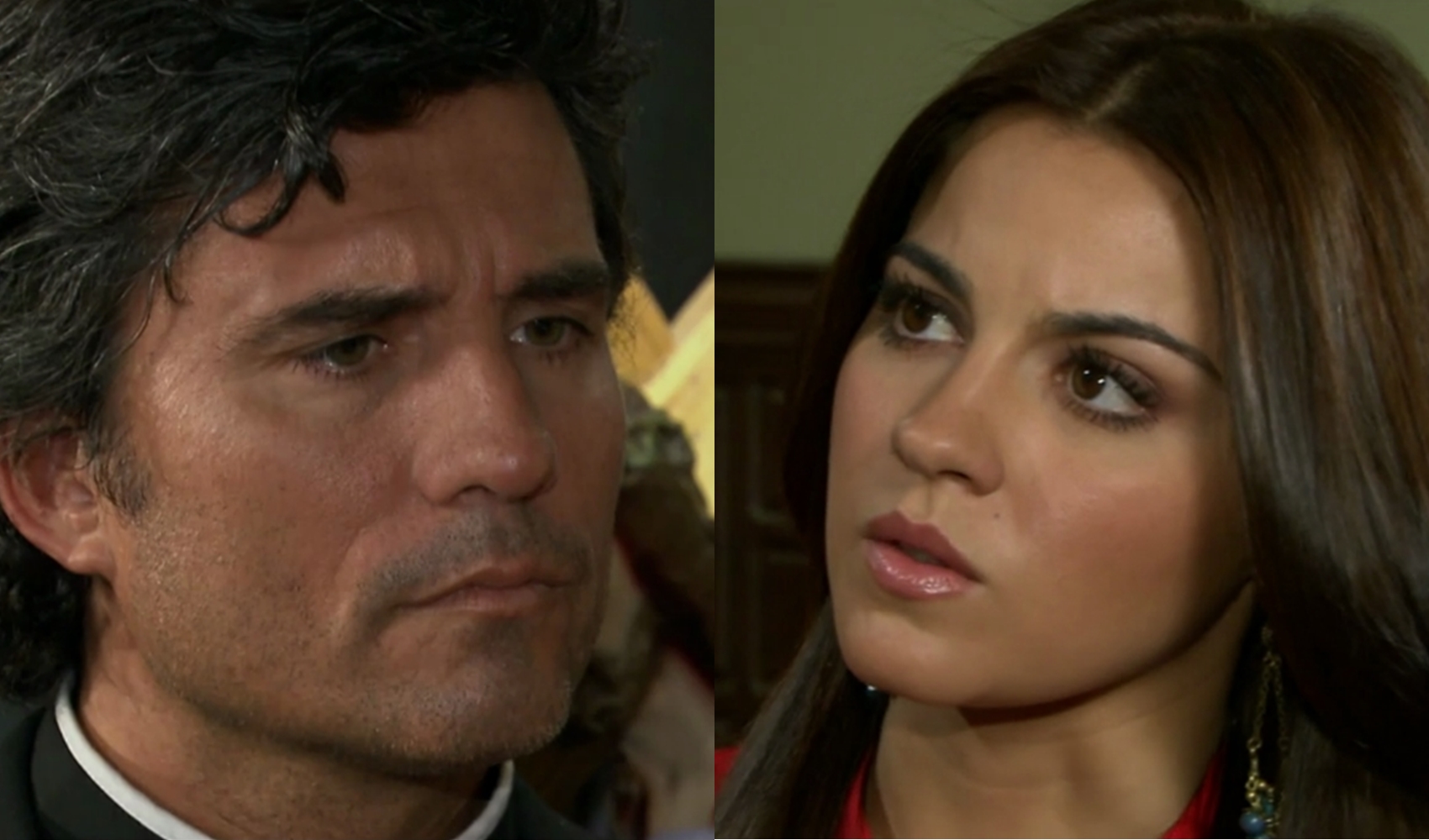 Maria Desamparada briga feio com João Paulo (Reprodução: Televisa S.A.)