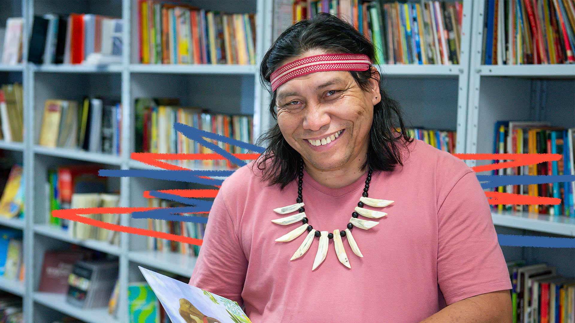 O escritor Daniel Munduruku participa de Falas da Terra