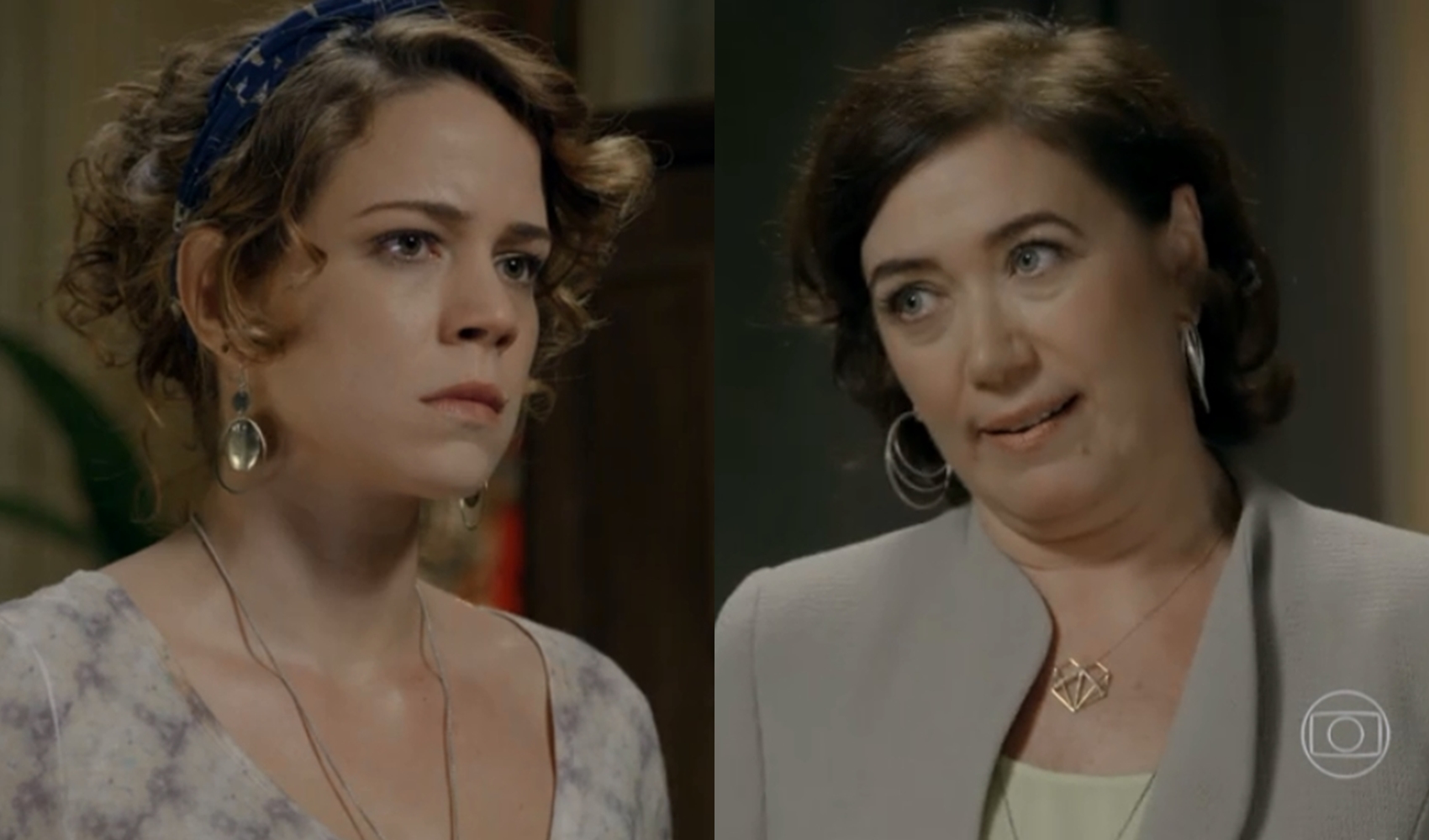 Leandra Leal (Cristina) e Lilia Cabral (Maria Marta) em cena de Império (Reprodução: Globo)