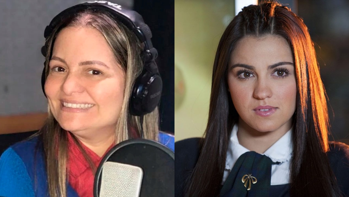 Ana Lúcia Menezes foi a voz oficial de Maite Perroni no Brasil desde Rebelde (Reprodução/Montagem Observatório da TV)