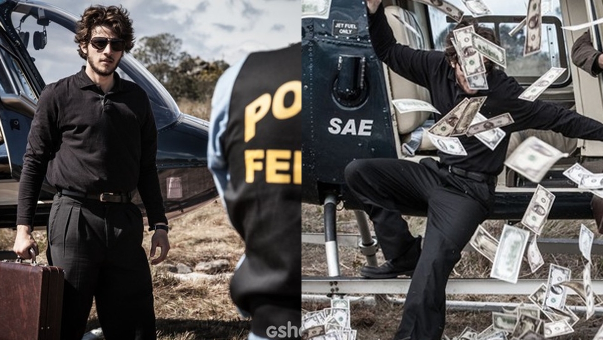 Em 'Império', José Alfredo (Chay Suede) chega no Monte Roraima e encontra a Polícia Federal (Foto: Pedro Curi/Gshow)