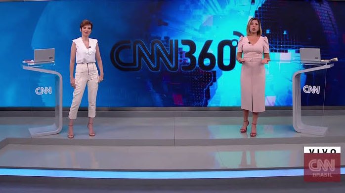 Daniela Lima e Gloria Vanique na apresentação do CNN 360 (Reprodução: CNN Brasil)