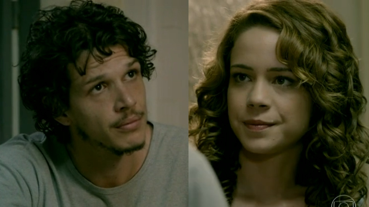 Elivaldo (Rafael Losso) e Cristina (Leandra Leal) em Império (Reprodução/Globo)