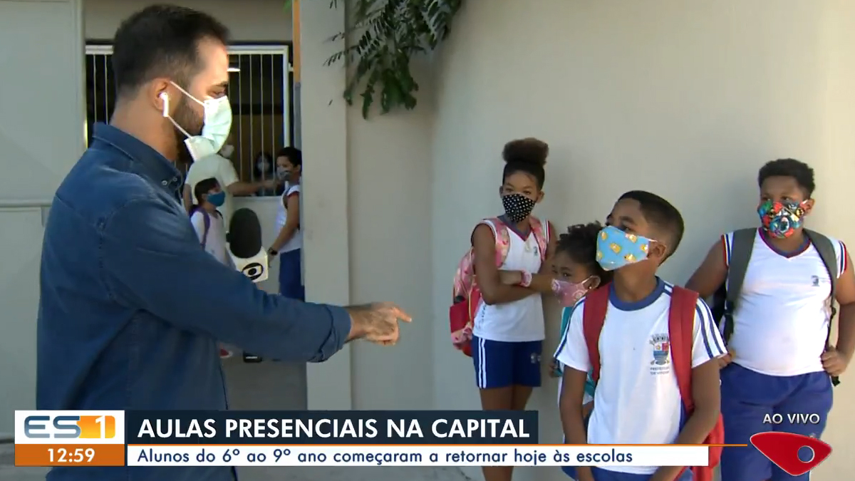 Menino viraliza com reposta sincera sobre coronavírus na TV Gazeta, afiliada da Globo no ES