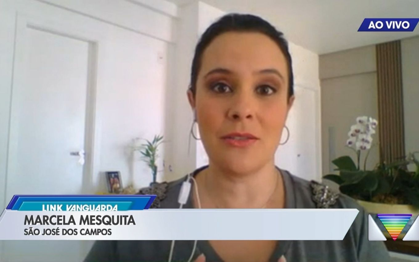 A repórter Marcela Mesquita