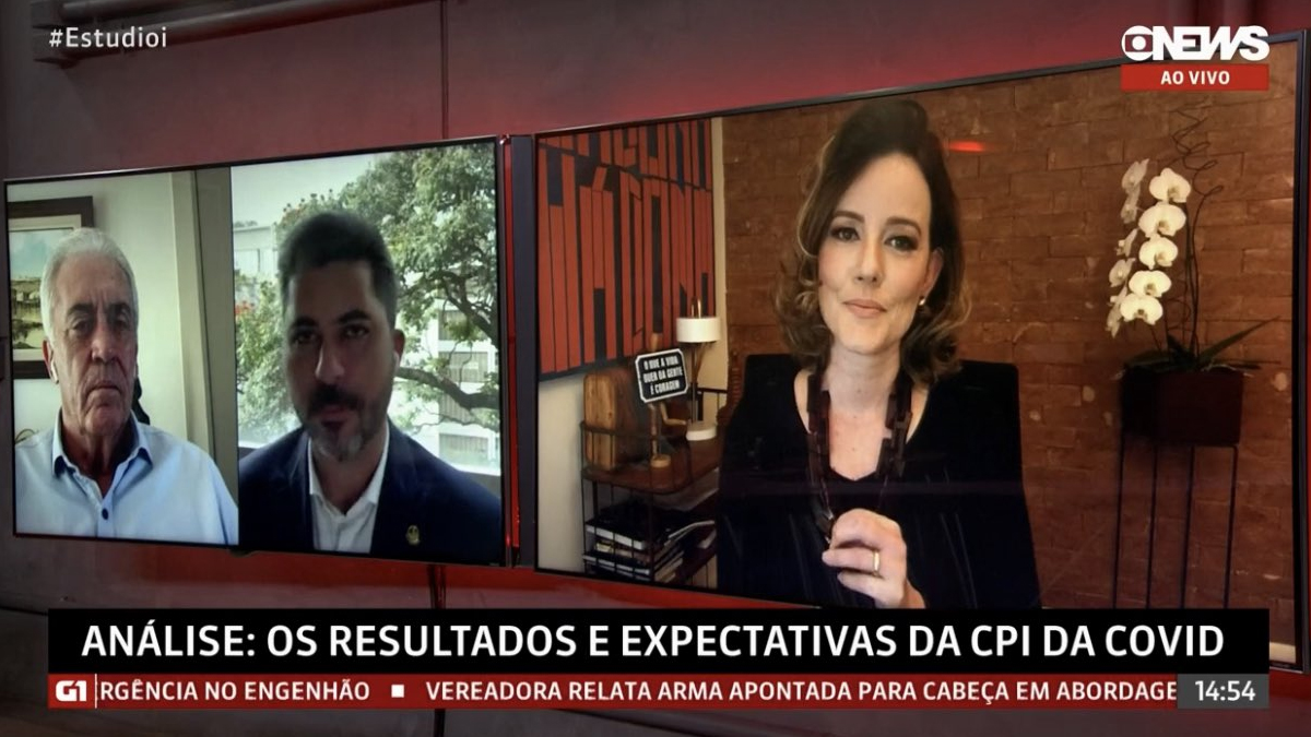 Senador Marcos Rogério (DEM-RO) bate boca com Natuza Nery na GloboNews
