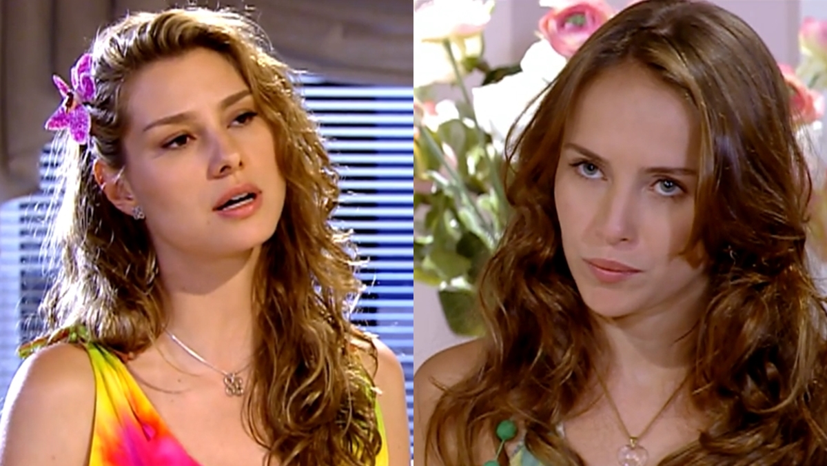 Clarice (Lavínia Vlasak) e Janice (Fernanda Nobre) em cena de Prova de Amor (Reprodução: Record TV)