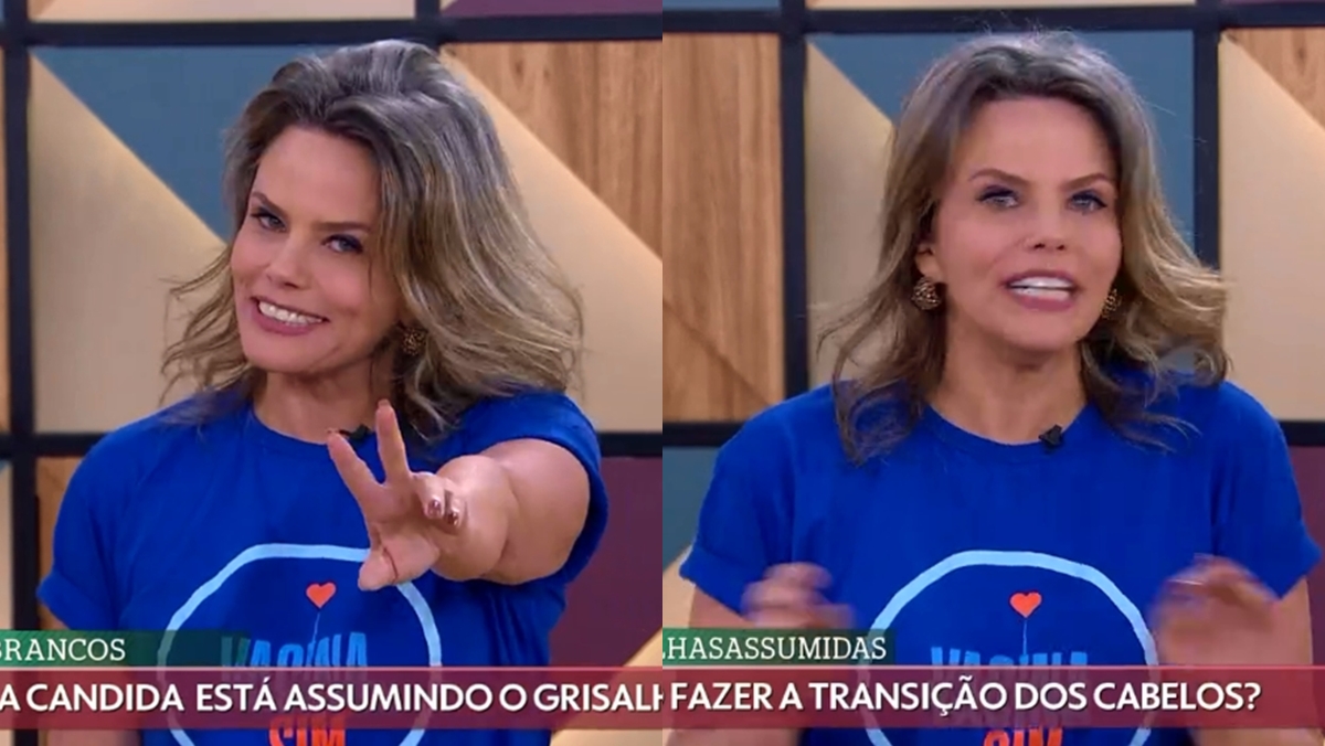 Maria Cândida na apresentação de seu quadro no É de Casa (Reprodução: TV Globo)