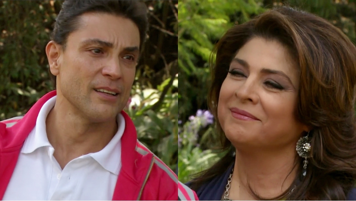 Osvaldo Rios (Osvaldo) e Victória Ruffo (Vitória) em cena de Triunfo do Amor (Reprodução: Televisa S.A.)