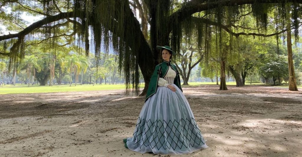 Mariana Ximenes como a Condessa de Barral em Nos Tempos do Imperador (Reprodução: Instagram)