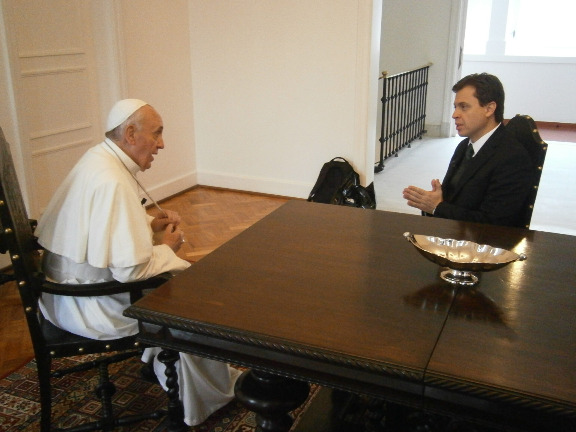 Gerson Camarotti e Papa Francisco