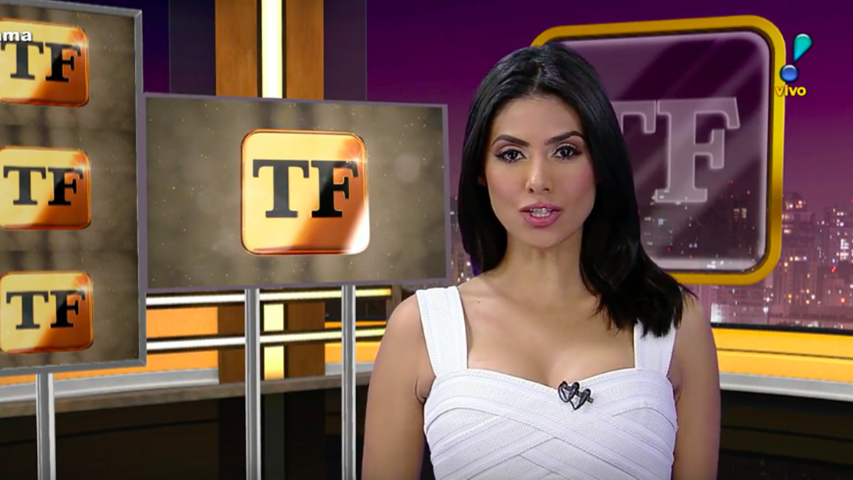 Flávia Noronha em apresentação do TV Fama (Reprodução: RedeTV!)