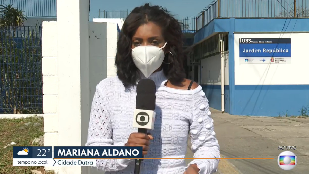 A repórter Mariana Aldano (Reprodução/Globo)