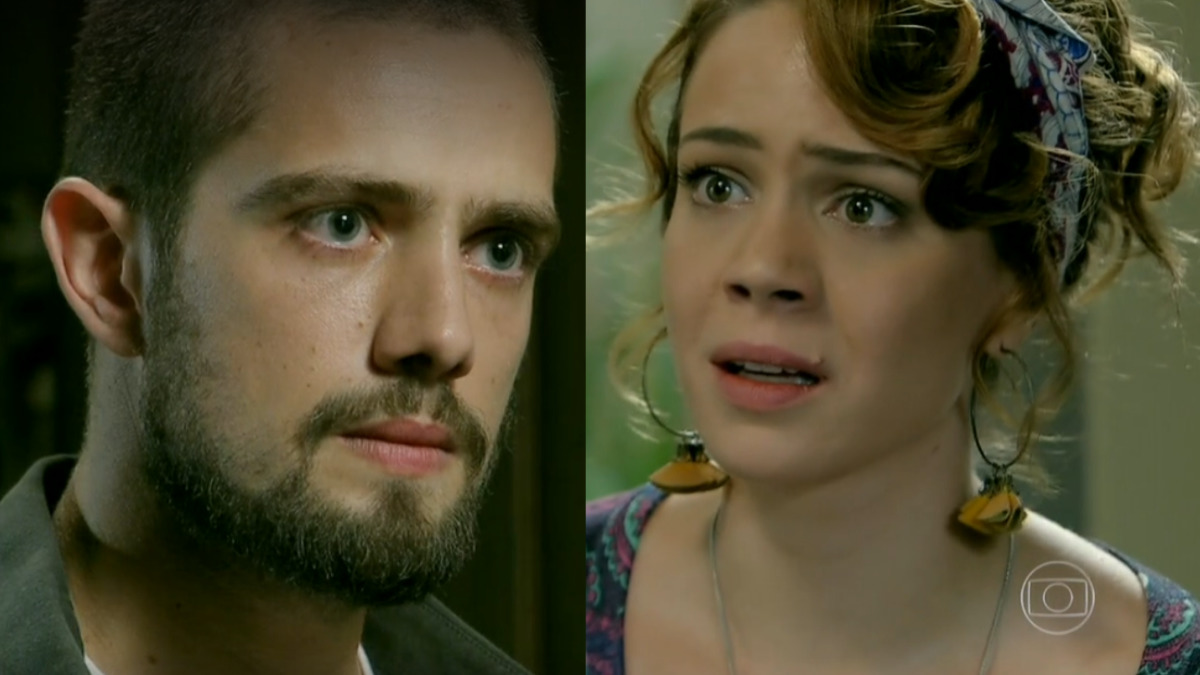 Vicente (Rafael Cardoso) e Cristina (Leandra Leal) em Império (Reprodução/Globo)