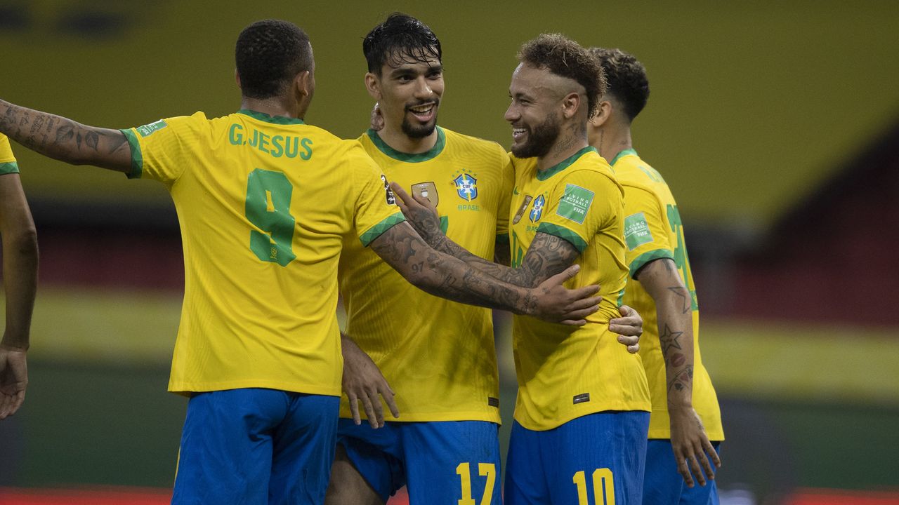 Jogadores da seleção brasileira na Copa América