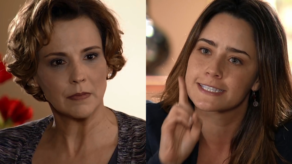 Ana Beatriz Nogueira (Eva) e Fernada Vasconcellos (Ana) em cena de A Vida da Gente (Reprodução: Globo)