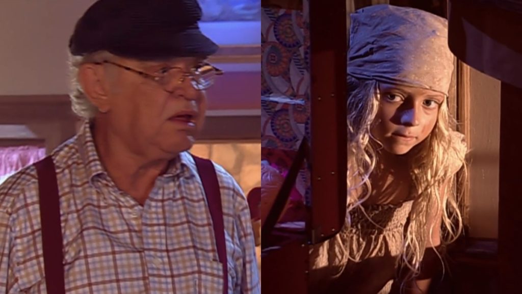 Gui (Rogério Fróes) e Nininha (Júlia Maggessi) em cena de Prova de Amor (Reprodução: Record TV)