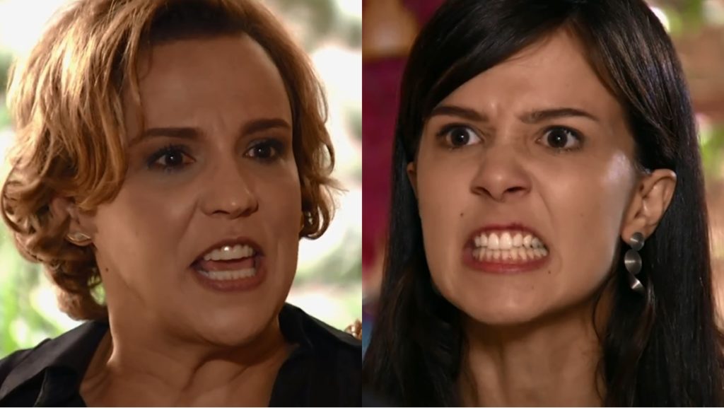 Ana Beatriz Nogueira (Eva) e Marjorie Estiano (Manu)em cena de A Vida da Gente (Reprodução: Globo)