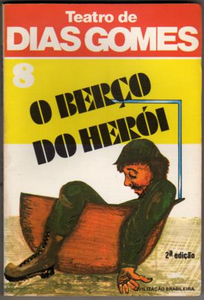 Capa da segunda edição literária de O Berço do Herói (Reprodução / Estante Virtual)