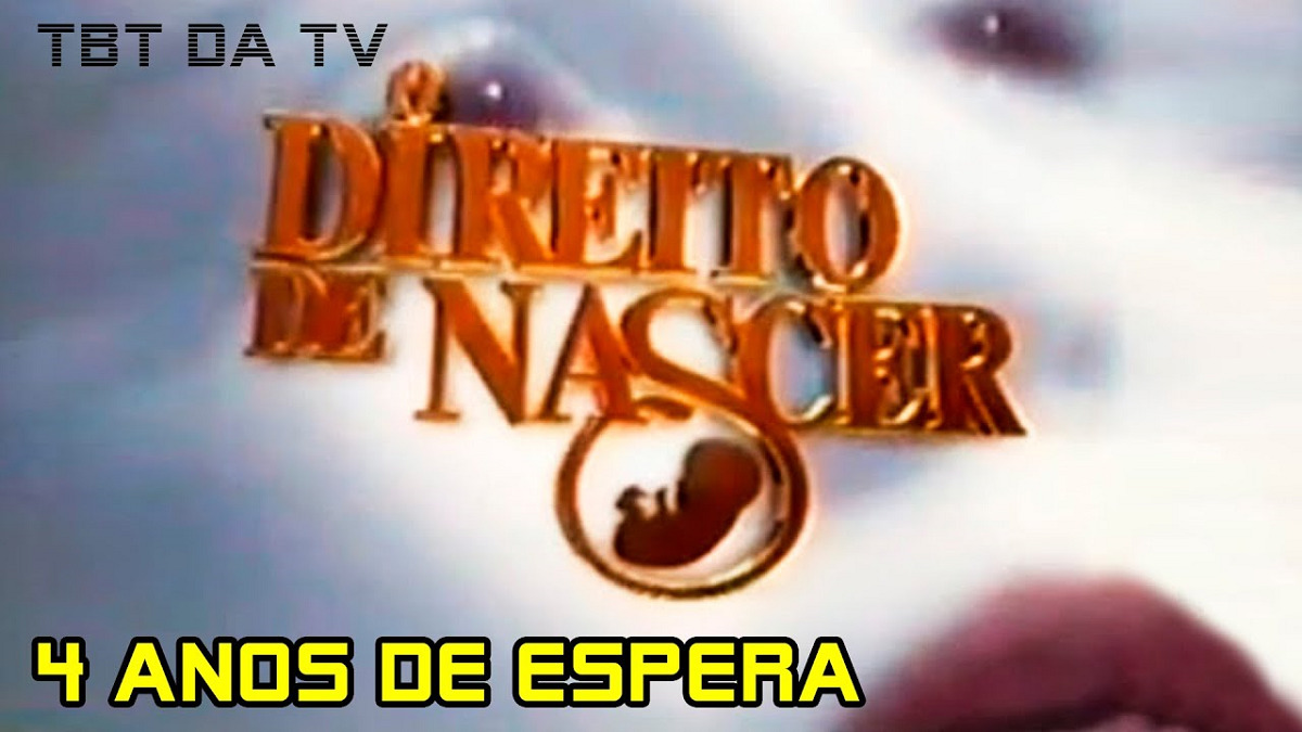 O Direito de Nascer, novela exibida pelo SBT em 2001, no TBT da TV