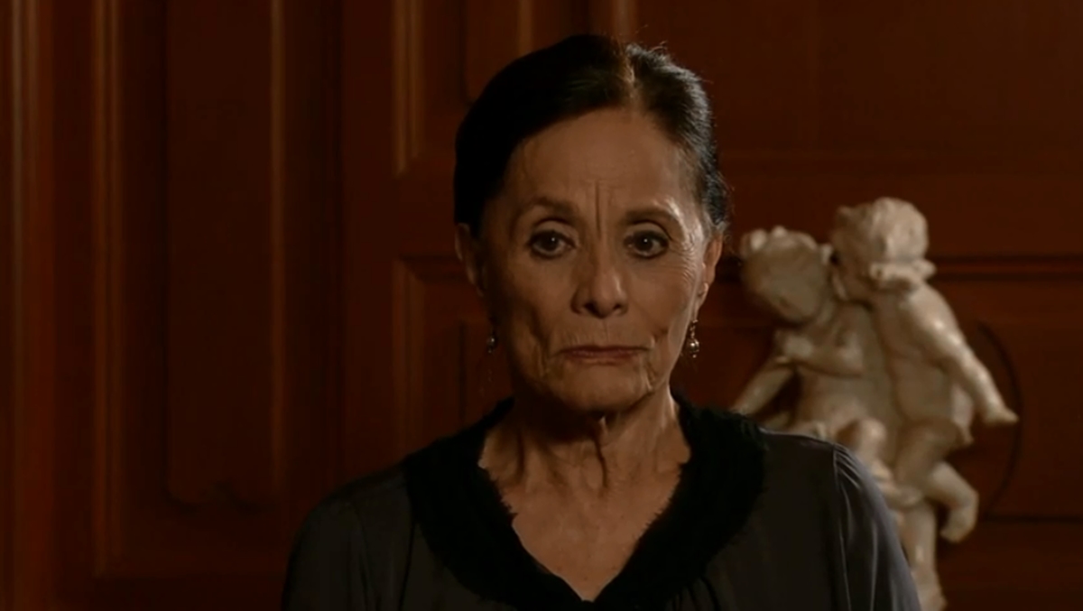 Pilar Pellicer como Eva em Triunfo do Amor (Reprodução / Televisa)