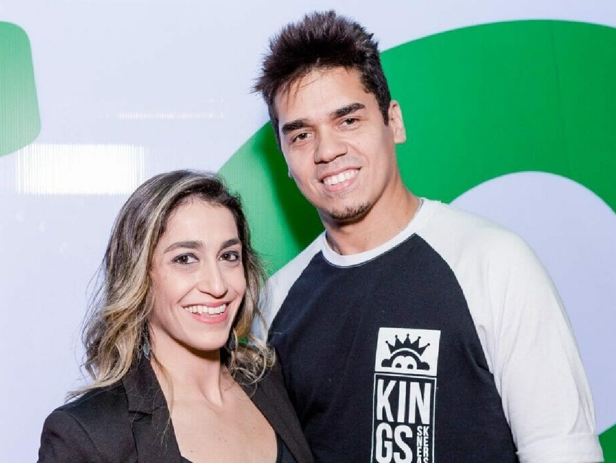 A ginasta Daniele Hypólito e seu marido, Fábio Castro (Reprodução/Bruno Ryfer)